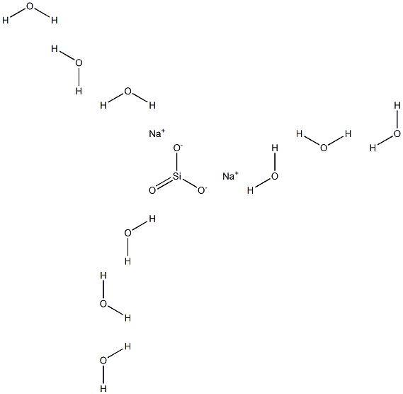 Sodium metasilicate nonahydrate Struktur