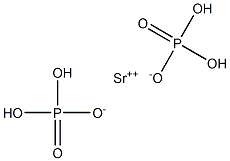 Strontiom dihydrogen orthophosphate Struktur