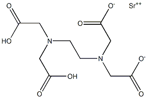 Strontium dihydrogen EDTA Struktur