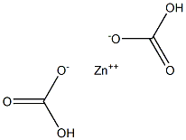 Zinc bicarbonate Struktur