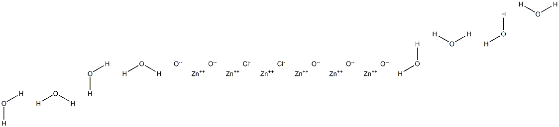 Zinc dichloride pentoxide octahydrate Struktur