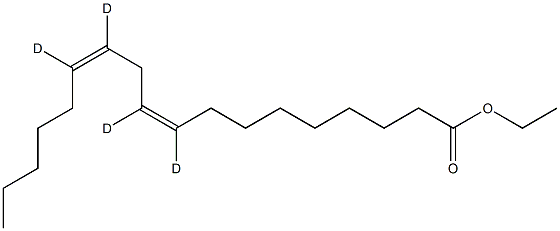 Linoleic Acid-9,10,12,13-D4 Ethyl Ester Struktur