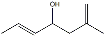 trans-2-METHYL-1,5-HEPTADI ENE-4-OL Struktur