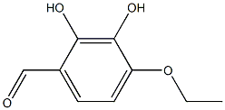 2,3-dihydroxy-4-ethoxybenzaldehyde Struktur