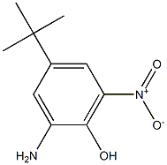 2-Amino-4-tert-butyl-6-nitrophenol Struktur