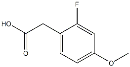 2-fluoro-4-methoxyphenylacetic acid Struktur