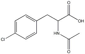 2-acetamido-3-(4-chlorophenyl)-propionic acid Struktur