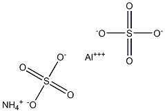 Ammonium aluminum sulfate crystal Struktur