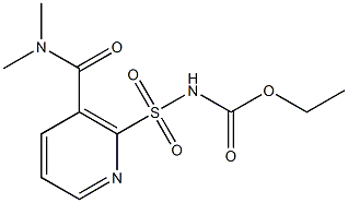 2-ethoxycarbonylaminosulfonyl-N,N-dimethylnicotinamide Struktur