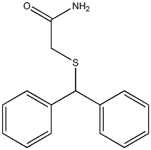 2-[(diphenylmethyl)thio]acetamide Struktur