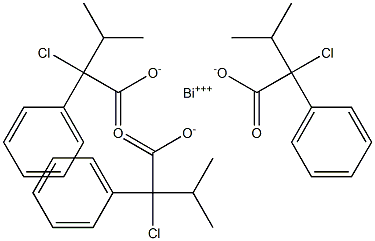 Bismuth-isopropyl chlorophenylacetic acid Struktur