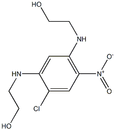 1-chloro-2,4-bis-[(2-hydroxyethyl)-amino]-5-nitrobenzene Struktur