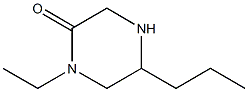 1-ETHYL-5-PROPYLPIPERAZIN-2-ONE Struktur