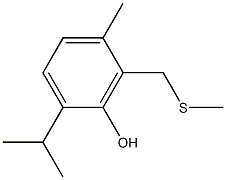 2-ISOPROPYL-5-METHYL-6-(METHYLTHIOMETHYL)PHENOL,97% Struktur