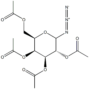 2,3,4,6-Tetra-O-acetyl-D-galactopyranosylazide Struktur