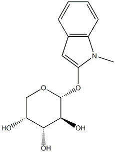 N-Methylindolyl-a-D-arabinopyranoside Struktur