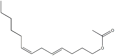 TRANS,CIS-4,7-TRIDECADIENYL ACETATE Struktur