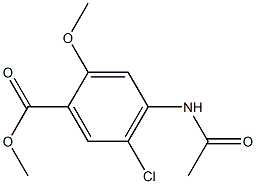 4-Acetylamino-5-chloro-2-methoxy benzoic acid methyl ester (for metoclopramide Hcl) Struktur