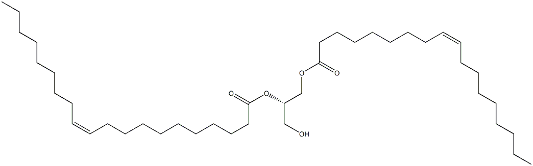 1-(9Z-octadecenoyl)-2-(11Z-eicosenoyl)-sn-glycerol Struktur