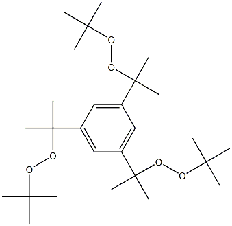 1,3,5-Tris(tert-butylperoxyisopropyl)benzene. Struktur