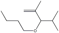 3-Butoxy-2,4-dimethyl-1-pentene Struktur