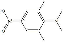 N,N,2,6-Tetramethyl-4-nitroaniline. Struktur