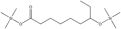 Nonanoic acid, 7-trimethylsilyloxy-, trimethylsilyl ester Struktur