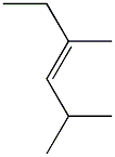 trans-2,4-Dimethyl-3-hexene. Struktur