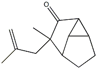 Tricyclo[3.3.0.0(2,8)]octan-3-one, 4-methyl-4-(2-methyl-2-propenyl)- Struktur