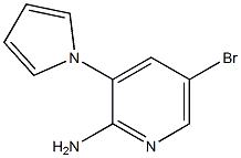 5-BROMO-3-(1H-PYRROL-1-YL)PYRIDIN-2-AMINE Struktur