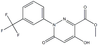 Methyl 1,6-dihydro-4-hydroxy-1-[3-(trifluoromethyl)phenyl]pyridazin-6-one-3-carboxylate 97% Struktur