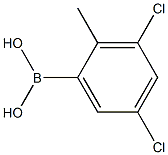 3,5-Dichloro-2-methylbenzeneboronic acid Struktur