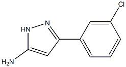 5-Amino-3-(3-chlorophenyl)-1H-pyrazole Struktur