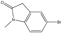 5-Bromo-1-methyl-2-oxoindoline 97% Struktur