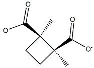 CIS-DIMETHYL-1,2-CYCLOBUTANE DICARBOXYLATE Struktur