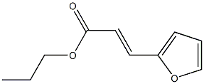 2-furanacrylic acid propyl ester Struktur