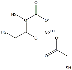 antimony thioglycollic acid Struktur