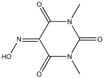 dimethyl-5-isonitroso-barbituric acid Struktur