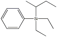 ethylphenyltriethyl silicane Struktur