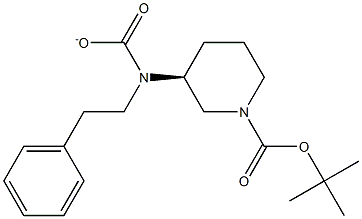 benzyl((S)-1-(tert-butoxycarbonyl)piperidin-3-yl)methylcarbamate Struktur