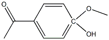 4'-Hydroxy-4'-methoxyacetophenone Struktur