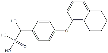 1-(4-(5,6,7,8-tetrahydronaphthyloxy)phenyl)-1-hydroxymethylphosphonic acid Struktur