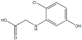 2-chloro-5-hydroxyphenylglycine Struktur