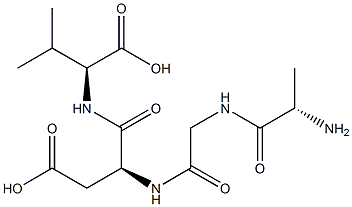 alanyl-glycyl-aspartyl-valine Struktur