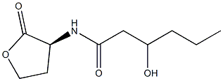 N-(3-hydroxyhexanoyl)homoserine lactone Struktur