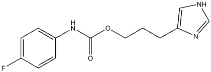 3-(1H-imidazol-4-yl)propyl N-(4-fluorophenyl)carbamate Struktur