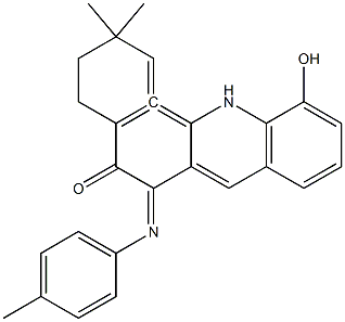 2,2-dimethyl-6-(4-methylphenylimino)-3,4,5,6-tetrahydro-2H-naphtho(1,2-b)oxin-5-one Struktur