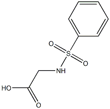 N-(phenylsulfonyl)glycine Struktur