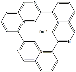 tris(2,2'-bipyridyl)ruthenium(II) Struktur