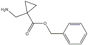 benzyl 1-(aminomethyl)cyclopropane-1-carboxylate Struktur